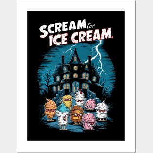 Scream For Ice Cream Posters and Art